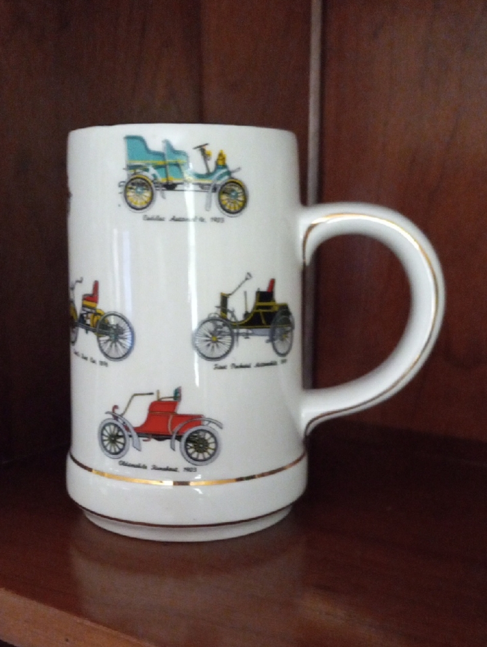Ceramic Antique Car Style Collectible Stein Made In Brazil